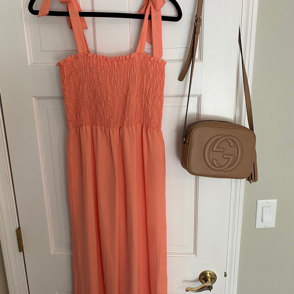 Pink Lily salmon jumpsuit - Picture 5 of 5